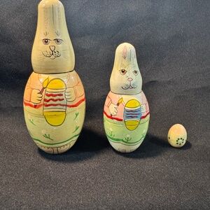 Easter nesting doll set